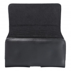 Apple iPhone 13 mini Univerzálne puzdro, Horizontal holsters, Belt Holster ROYAL Crazy Horse Black 