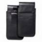 XIAOMI Redmi Note 10 Univerzálne puzdro, Belt Holster ROYAL - Leather universal flap pocket Black
