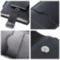 XIAOMI Redmi Note 10 Univerzálne puzdro, Belt Holster ROYAL - Leather universal flap pocket Black