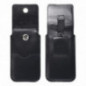 Samsung Galaxy A12 Univerzálne puzdro, Belt Holster ROYAL - Leather universal flap pocket Black