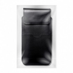 Samsung Galaxy A12 Univerzálne puzdro, Belt Holster ROYAL - Leather universal flap pocket Black
