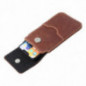 Apple iPhone 12 Univerzálne puzdro, Belt Holster ROYAL - Leather universal flap pocket Brown