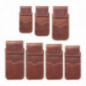 Apple iPhone 12 Univerzálne puzdro, Belt Holster ROYAL - Leather universal flap pocket Brown