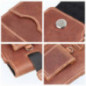 Apple iPhone 12 Univerzálne puzdro, Belt Holster ROYAL - Leather universal flap pocket Brown