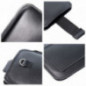 Apple iPhone 12 Univerzálne puzdro, Belt Holster ROYAL - Leather universal flap pocket Black