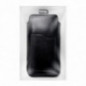 Apple iPhone 12 Univerzálne puzdro, Belt Holster ROYAL - Leather universal flap pocket Black
