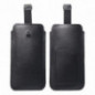 XIAOMI Redmi Note 10 Univerzálne puzdro, Belt Holster ROYAL - Leather universal flap pocket Black