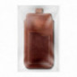 Apple iPhone 12 Univerzálne puzdro, Belt Holster ROYAL - Leather universal flap pocket Brown