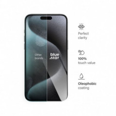 Apple iPhone 15 Pro Max Tempered glass Blue Star 9H Transparent