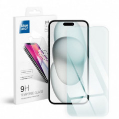 Apple iPhone 15 Tempered glass Blue Star 9H Transparent