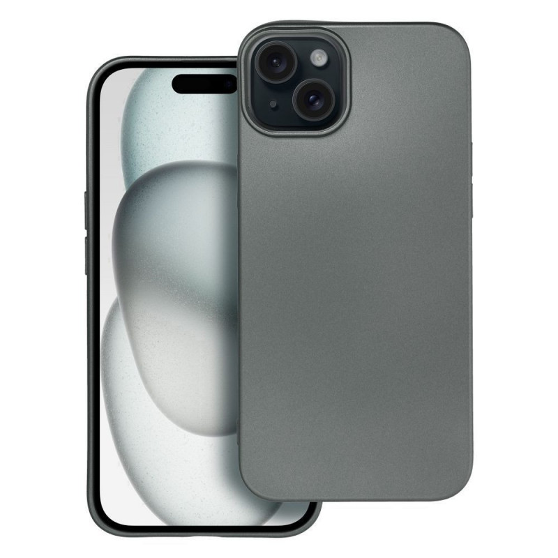 Apple iPhone 15 Plus Case Metallic Grey