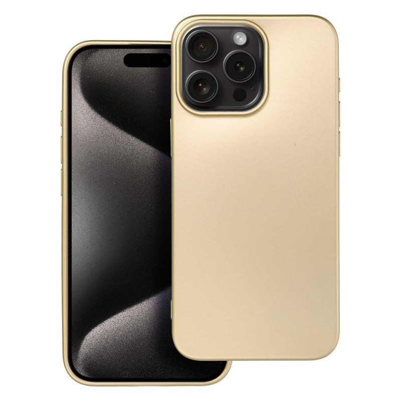 Apple iPhone 15 Pro Max Case Metallic Gold