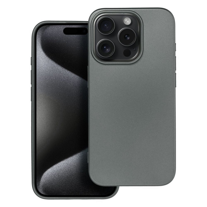 Apple iPhone 15 Pro Case Metallic Grey
