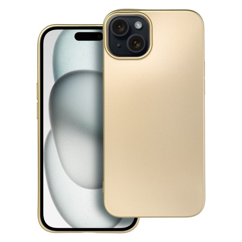 Apple iPhone 15 Plus Case Metallic Gold