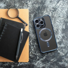 Apple iPhone 16 Pro Case Electro Mag MagSAFE  Blue titanium