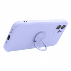 Apple iPhone 16 Pro Case Silicone ring Violet