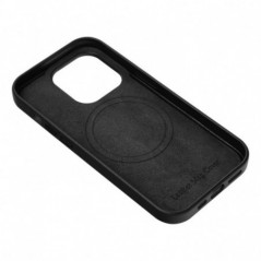 Apple iPhone 16 Pro Case Leather Mag Cover Elegant  MagSAFE  Black