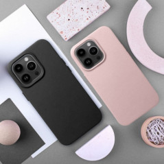 Apple iPhone 16 Pro Case Leather Mag Cover Elegant  MagSAFE  Black