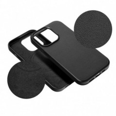 Apple iPhone 16 Pro Case Leather Mag Cover Elegant  MagSAFE  Black