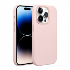 Apple iPhone 16 Pro Case Leather Mag Cover Elegant  MagSAFE  Sand pink