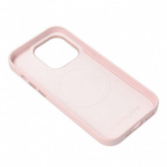 Apple iPhone 16 Pro Case Leather Mag Cover Elegant  MagSAFE  Sand pink