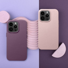 Apple iPhone 16 Pro Case Leather Mag Cover Elegant  MagSAFE  Sand pink