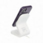 Apple iPhone 16 Pro Case Leather Mag Cover Elegant  MagSAFE  Dark violet