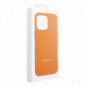 Apple iPhone 16 Pro Case Leather Mag Cover Elegant  MagSAFE  Orange