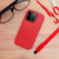 Apple iPhone 16 Pro Case Leather Mag Cover Elegant  MagSAFE  Red