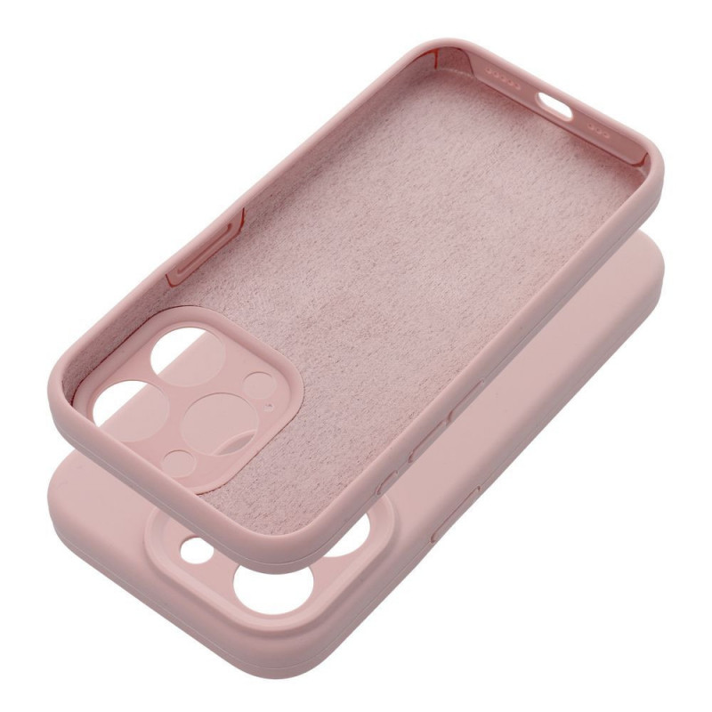 Apple iPhone 16 Pro Case Silicone 2mm Sand pink