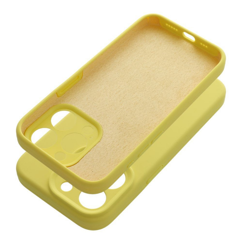 Apple iPhone 16 Plus Case Silicone 2mm Lemon