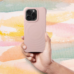 Apple iPhone 16 Case Silicone Zephyr Mag Elegant  MagSAFE  Pink