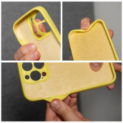 Apple iPhone 12 Case Silicone 2mm Lemon
