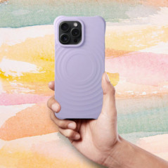 Apple iPhone 15 Pro Case Silicone Zephyr Mag Elegant  MagSAFE  Lilac