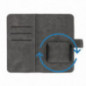 XIAOMI Redmi 12 Univerzálne puzdro, Wallet Cases COMMON book Elegant, Soft lining inside  Black