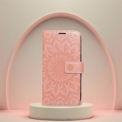 Apple iPhone 16 Wallet Cases MEZZO Book Peach fuzz