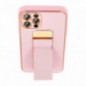 Samsung Galaxy S24 FE Case LEATHER Case Kickstand Pink