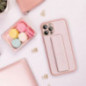 Samsung Galaxy S24 FE Case LEATHER Case Kickstand Pink