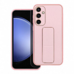 Samsung Galaxy S24 FE Case LEATHER Case Kickstand Pink