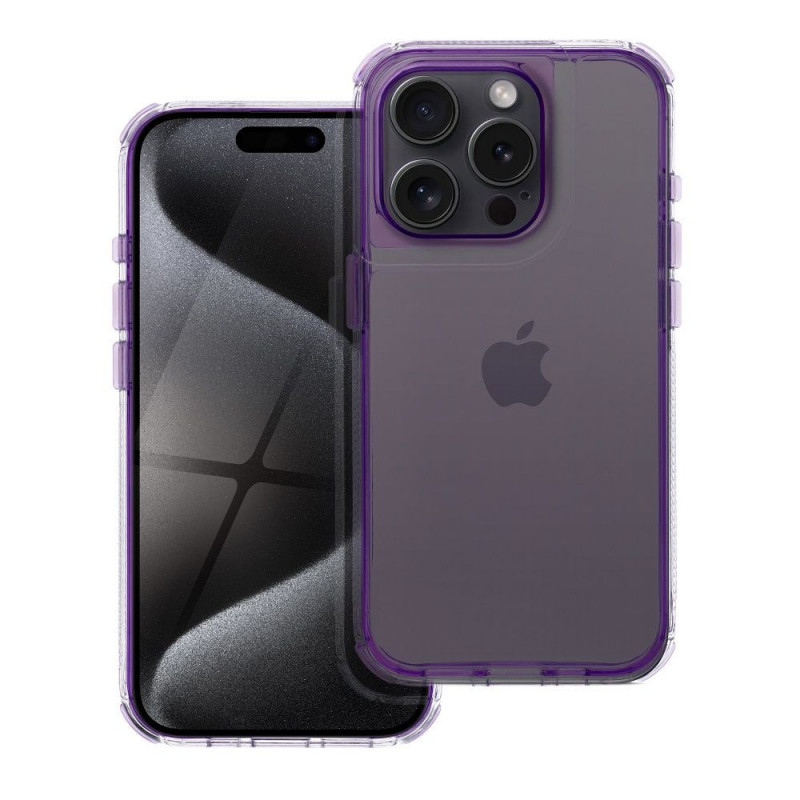 Apple iPhone 15 Pro Case Matrix Clear Light violet
