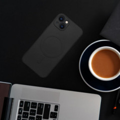 Apple iPhone 16 Case Silicone Mag Cover MagSAFE  Black