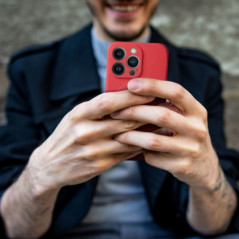 Apple iPhone 16 Case Silicone Mag Cover MagSAFE  Red