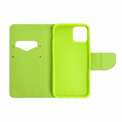 Samsung Galaxy S24 FE Wallet case Fancy Book Navy / Lime