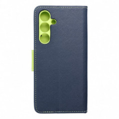 Samsung Galaxy S24 FE Wallet case Fancy Book Navy / Lime