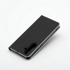 Samsung Galaxy S24 FE Wallet Cases LUNA Book Carbon Carbon Fibre, Elegant  Black