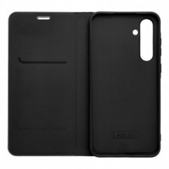 Samsung Galaxy A16 Wallet Cases LUNA Book Carbon Carbon Fibre, Elegant  Black