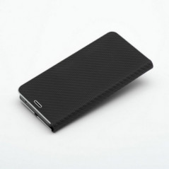 Samsung Galaxy A16 Wallet Cases LUNA Book Carbon Carbon Fibre, Elegant  Black