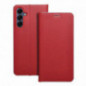 Samsung Galaxy A16 Wallet Cases LUNA Book Carbon Carbon Fibre, Elegant  Red