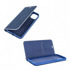 Apple iPhone 16 Wallet Cases LUNA Book Carbon Carbon Fibre, Elegant  Blue