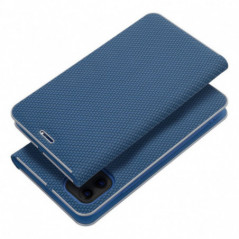 Apple iPhone 16 Wallet Cases LUNA Book Carbon Carbon Fibre, Elegant  Blue
